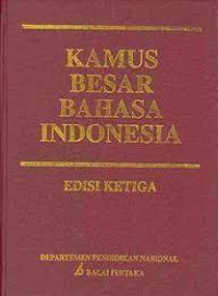 Image of Kamus Besar Bahasa Indonesia :Edisi Ketiga