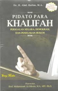 Image of Pidato Para Khalifah: Persoalan Negara, Demokrasi, dan Penegakan Hukum