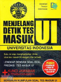Image of Menjelang Detik Tes Masuk UI (Universitas Indonesia)